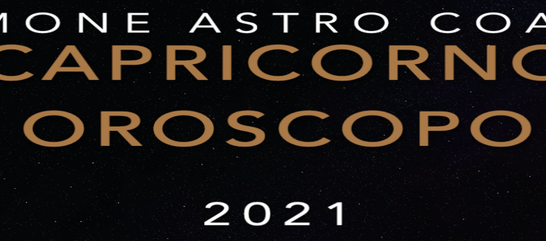 Oroscopo 2021 – Capricorno